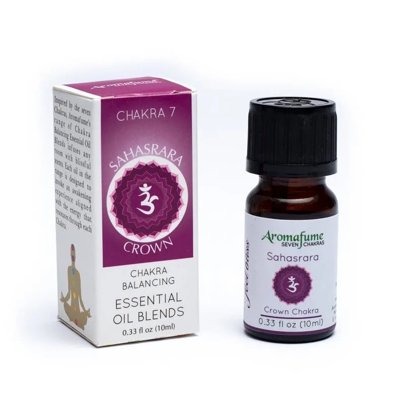 Aromafume Sahasrara 7 Chakra della Corona - Miscela di olio essenziale per la diffusione daroma 10ml - GRATITUDINE E PACE - clorophilla-shop