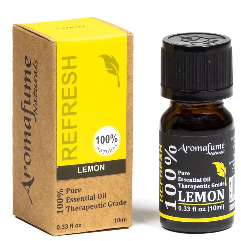 Aromafume REFRESH Olio Essenziale Lemon 100% Naturale non Diluito - Limone - 10ml - clorophilla-shop