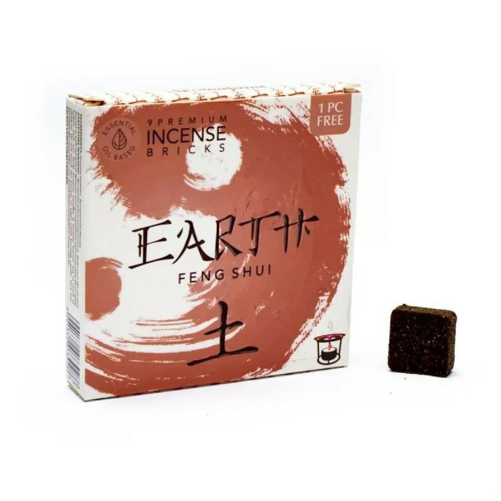 Aromafume Feng Shui EARTH Mattoncini Incenso Elemento Terra - Niente fumo e cenere - clorophilla-shop