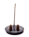 Bruciaincenso in Pietra Ollare con Simbolo Ankh per Incenso in Bastoncini e Coni - Portaincenso con Croce Egizia 10cm - clorophilla-shop