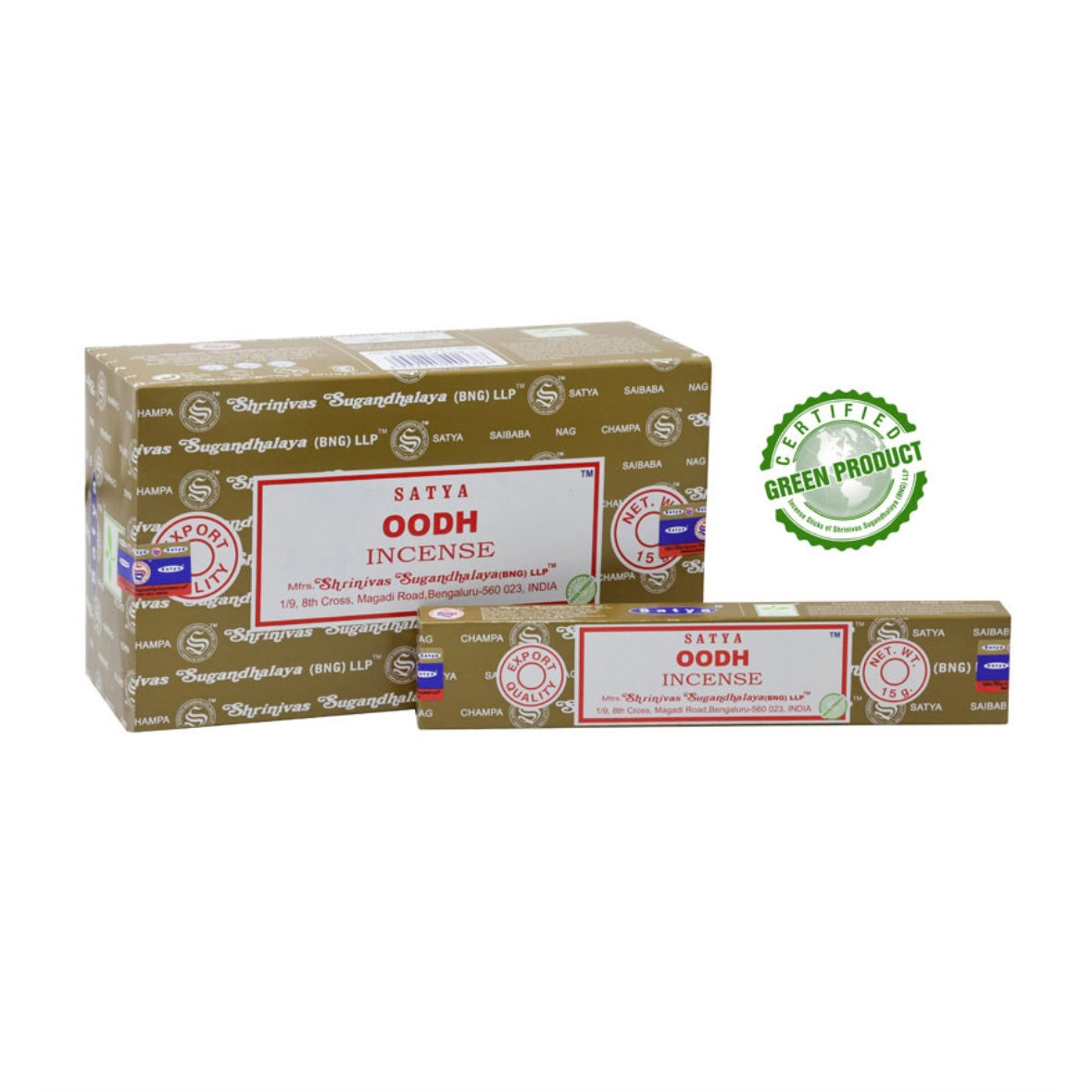 Satya OODH Incenso in Bastoncini Naturale 100% - Stick 15g