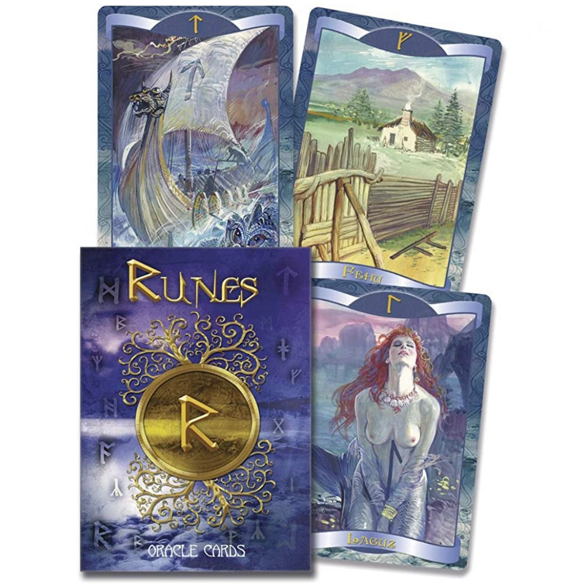 The Scarabeo Runes Oracle Cards - 24 Cards Oracle with instructions
