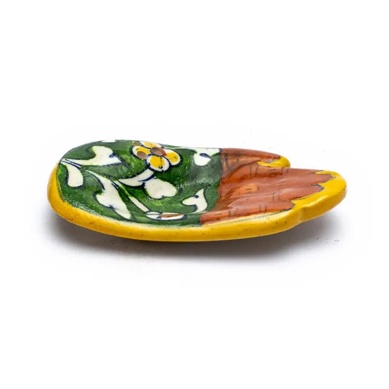 Bruciaincenso Mano decorata per Incenso in Bastoncini Made in India - Portaincenso Stick 10cm - clorophilla-shop