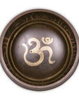 Campana Tibetana Om con Decorazioni in Set Regalo - Batacchio e Cuscino Inclusi - clorophilla-shop
