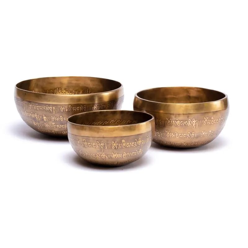 Campana tibetana Tibet incisa a mano 400-550g - 12,5cm - clorophilla-shop