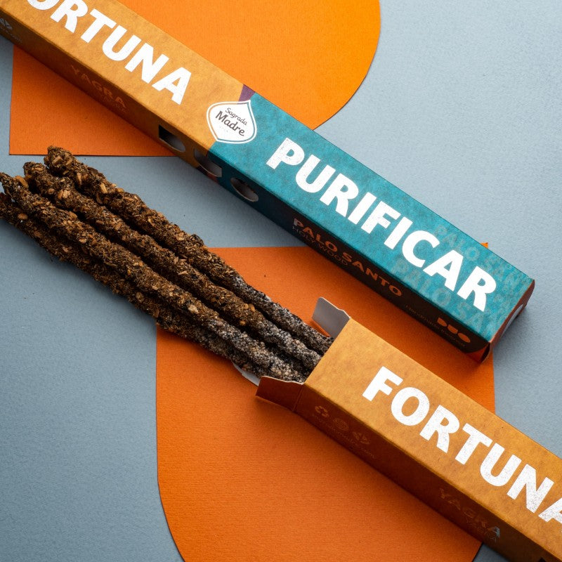 Sagrada Mother Duo Fortuna and Purification - Botanical incense in sticks - 6 stick