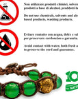 SAMSARA KIDS BRACCIALE TIBETANO BAMBINI IN AGATA VERDE - Calma, protezione e serenità - Clorophilla Shop