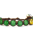 SAMSARA KIDS BRACCIALE TIBETANO BAMBINI IN AGATA VERDE - Calma, protezione e serenità - Clorophilla Shop