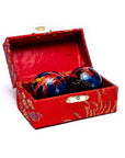 Sfere Qi Gong Drago e Fenice in Acciaio - Medicina Cinese - Sfere della Salute - Clorophilla Shop