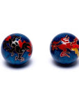 Sfere Qi Gong Drago e Fenice in Acciaio - Medicina Cinese - Sfere della Salute - Clorophilla Shop