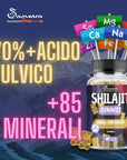 SHILAJIT Gummies [60 CARAMELLE] - Integratore Naturale 100% Puro con Minerali Essenziali