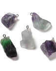 Ciondolo Fluorite multicolore grezza - Consapevolezza spirituale