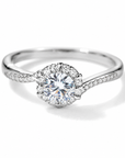 ANELLO CON MOISSANITE PAVÈ IN ARGENTO 925 - Chiarezza mentale