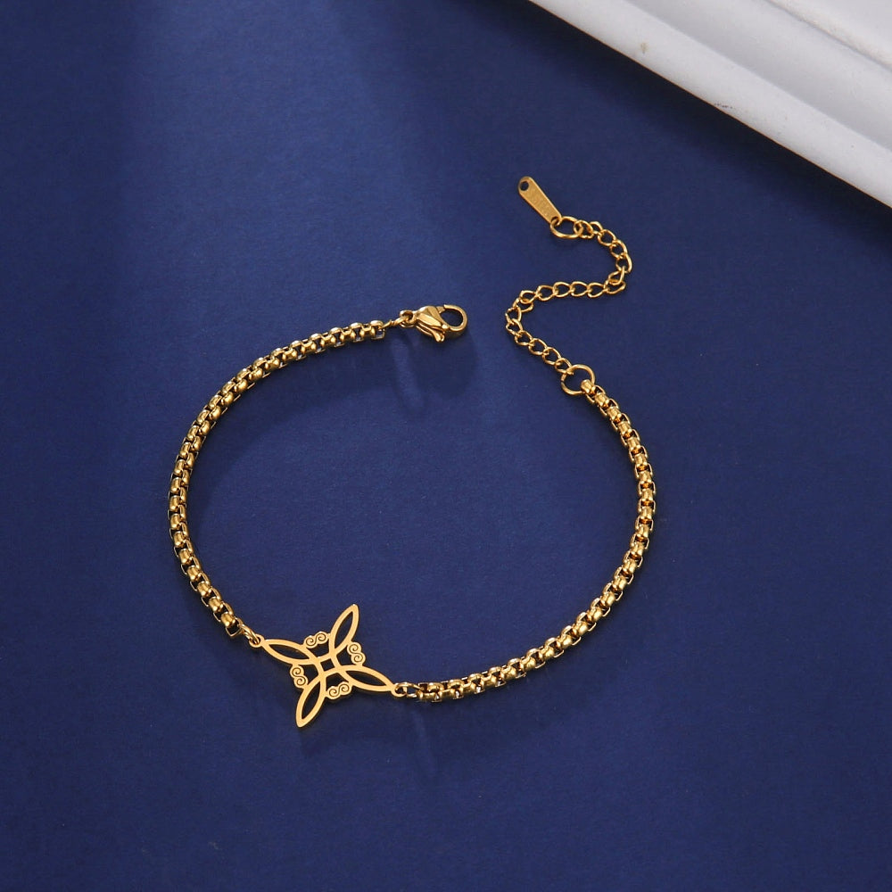 BRACCIALE NODO DELLA STREGA - Protezione, connessione ed energia ciclica