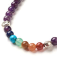 Mala Tibetana in Ametista con Chakra - Collana Rosario