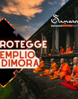 SAMSARA Japamala Oversize - 1 metro - in Legno 108 Grani | Mala Tibetano Tradizionale di grandi dimensioni per Preghiera e Protezione