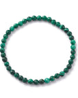 BRACCIALE IN MALACHITE NATURALE - 4mm sfaccettato