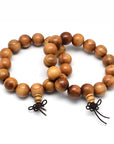 Elastic peach wood bracelet - Protection and longevity