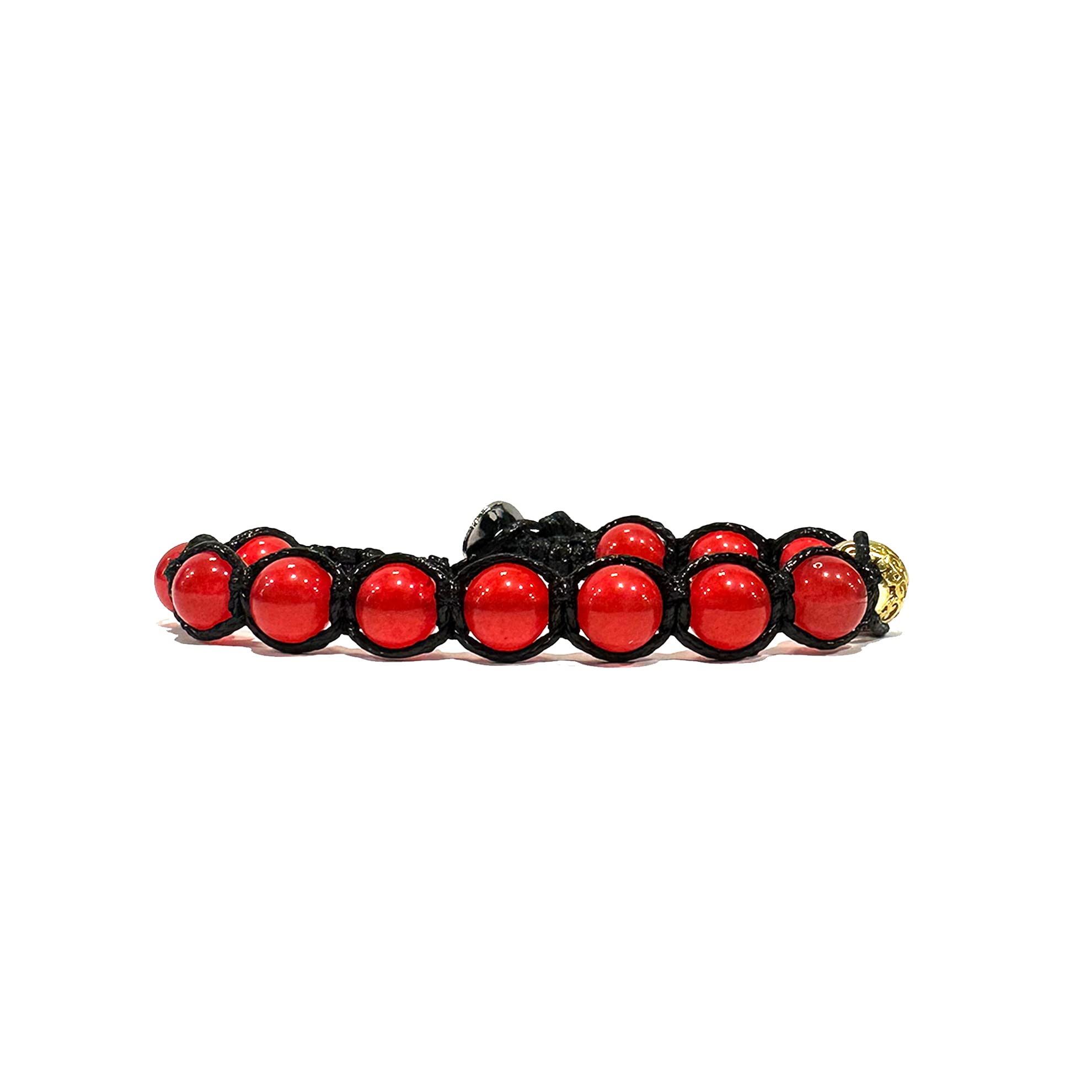 SAMSARA BRACCIALE TIBETANO IN AGATA ROSSA - Vitalità, stabilità ed energia