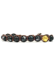 Samsara Bracciale tibetano Tormalina nera - Shamballa Unisex