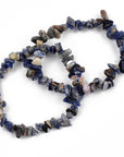 Bracciale in chips di Sodalite - Chiarezza mentale, equilibrio emotivo e intuizione