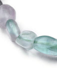 Bracciale elastico con pepite in Fluorite - Chiarezza mentale e calma emotiva