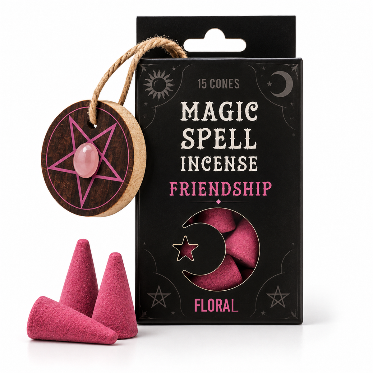 MAGIC SPELL CONI DI INCENSO CON BRUCIAINCENSO - Amicizia
