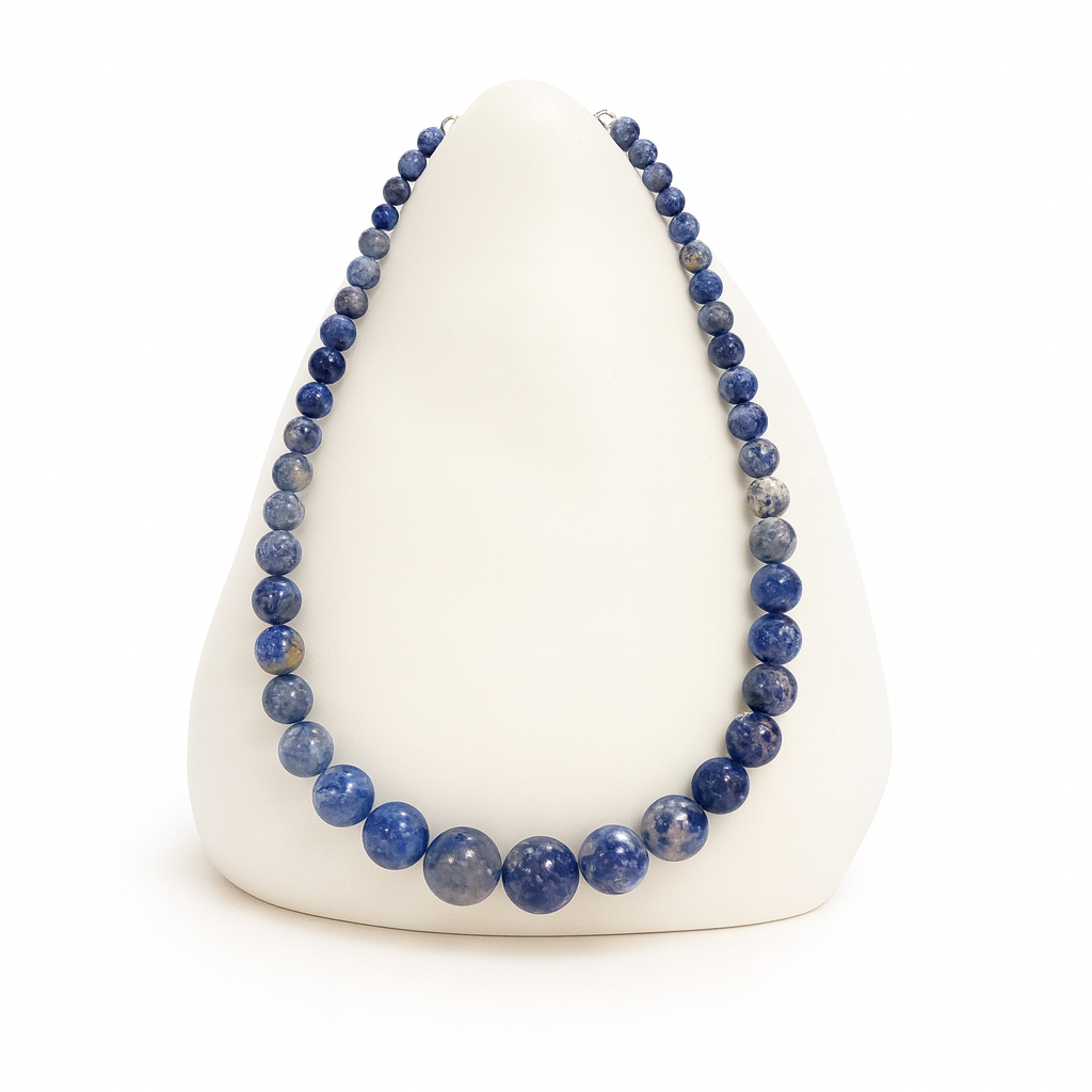 Collana a goccia in pietra naturale - Sodalite