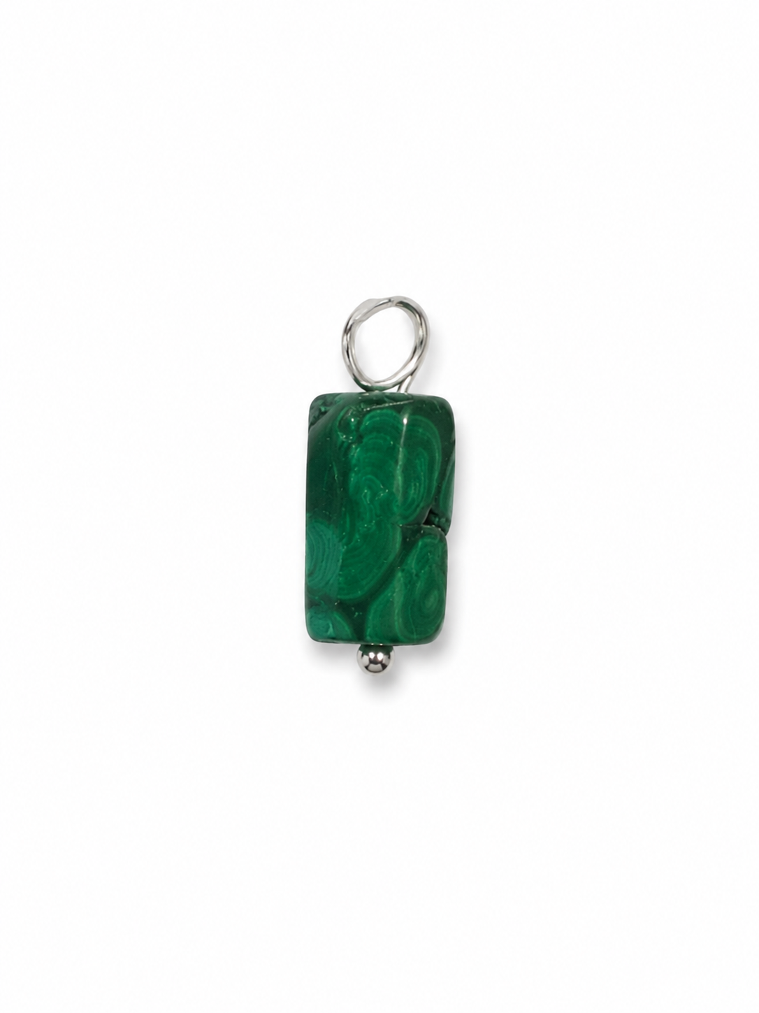 Ciondolo in Malachite Grezza semi lucida Naturale – Protezione ed Energia