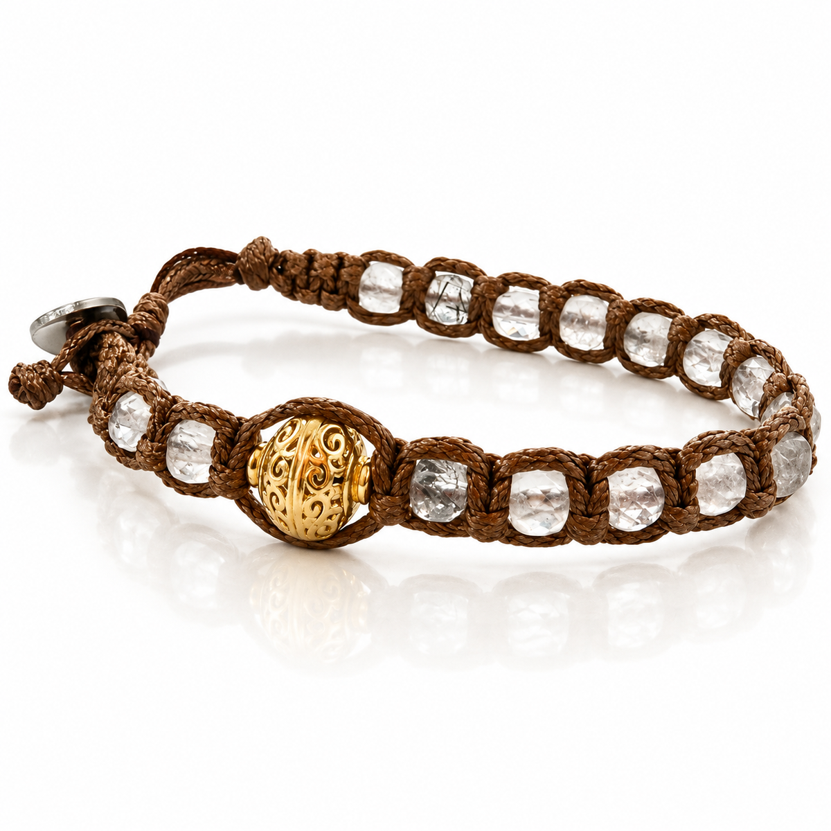 SAMSARA BRACCIALE TIBETANO IN DIAMANTE HERKIMER