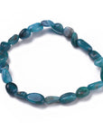 Bracciale elastico con pepite in Apatite - Motivazione, creatività e riequilibrio energetico