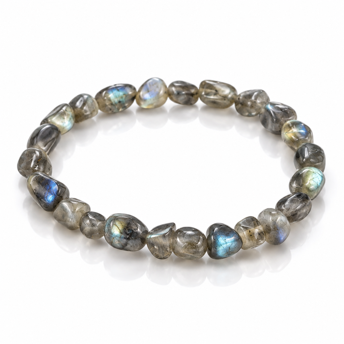 Bracciale in Labradorite Naturale – Protezione e Intuizione