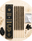 CRYSTAL SCENTS INCENSO IN BASTONCINI E CHIPS DI PIETRA NATURALE - Tormalina nera