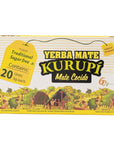 Kurupi Cocido Yerba mate origine Paraguay - Confezione da 20 bustine