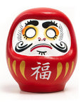 SAMSARA - DARUMA GRANDE Bambola Amuleto Portafortuna Giapponese Originale in Porcellana - ROSSO 50cm