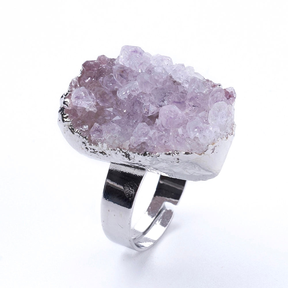 ANELLO DRUSA DI AMETISTA - Calma e rilassamento