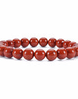 Chlorophilla elastic bracelet in red diasppo - energy and vitality