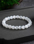 Chlorophilla elastic bracelet in selenite - purity and inner calm