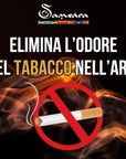 Samsara incenso anti tobacco in stick 100% naturale - Senza additivi chimici elimina odore del tabacco