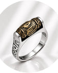 ANELLO RUOTA DELLA PREGHIERA - Om Mani Padme Hum