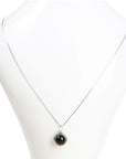 Collana con pendente a sfera in Onice nero - Argento 925