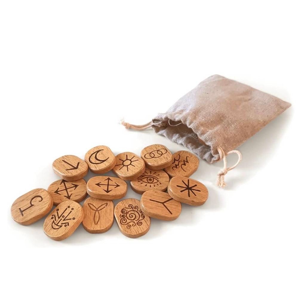 Lo scarabeo "WITCH'S RUNES" Kit - Libro e rune