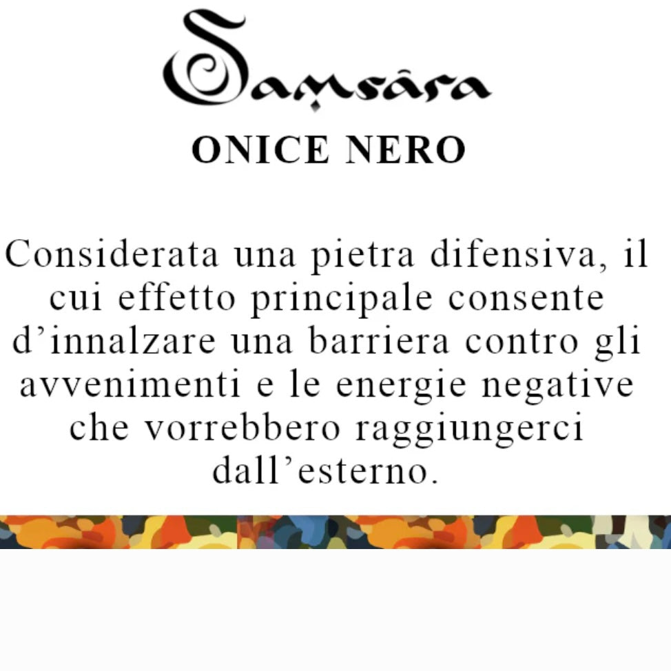 Samsara Mala Tibetana in Onice nero - Collana Rosario 108 grani