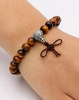 BRACCIALE IN OCCHIO DI TIGRE - Coraggio, forza e protezione