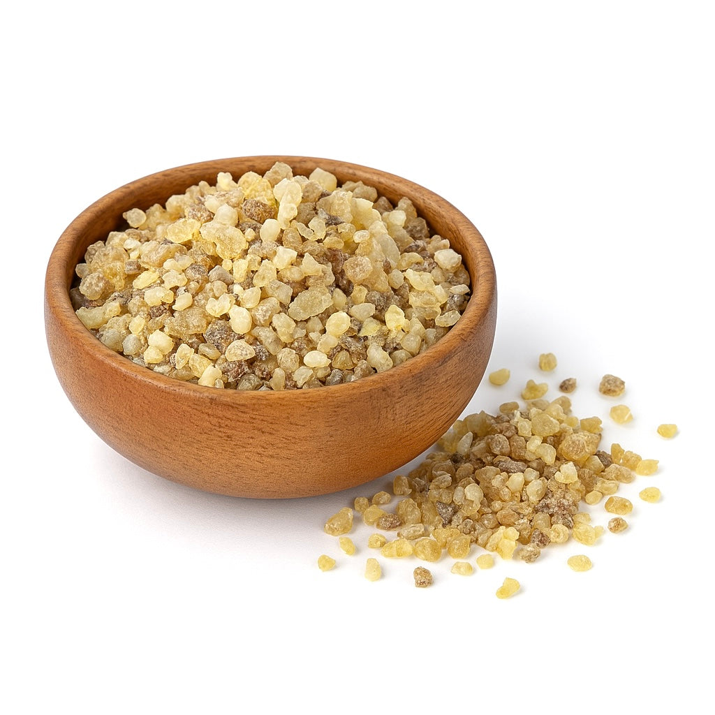Crigema Kit Incenso In Grani – Bruciatore In Ottone, 10 Carboncini, 5 Resine Naturali (Olibano, Mirra, Storace, Benzoino, Copal)