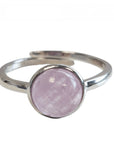 Anello con Kunzite in argento 925 - Regolabile