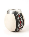 MATE CALABAZA RIVESTITA IN CUOIO