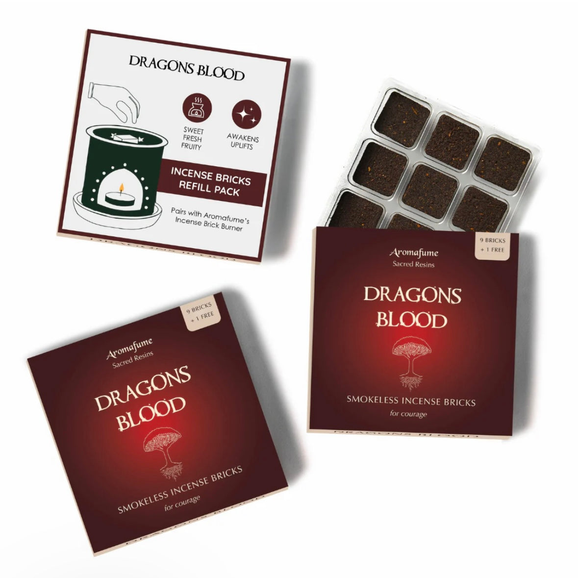 Aromafume Dragons Blood Mattoncini Incenso - Niente fumo e cenere