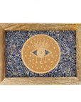 Scatola portagioie e Tarocchi in legno Occhio di Nazar - Sodalite