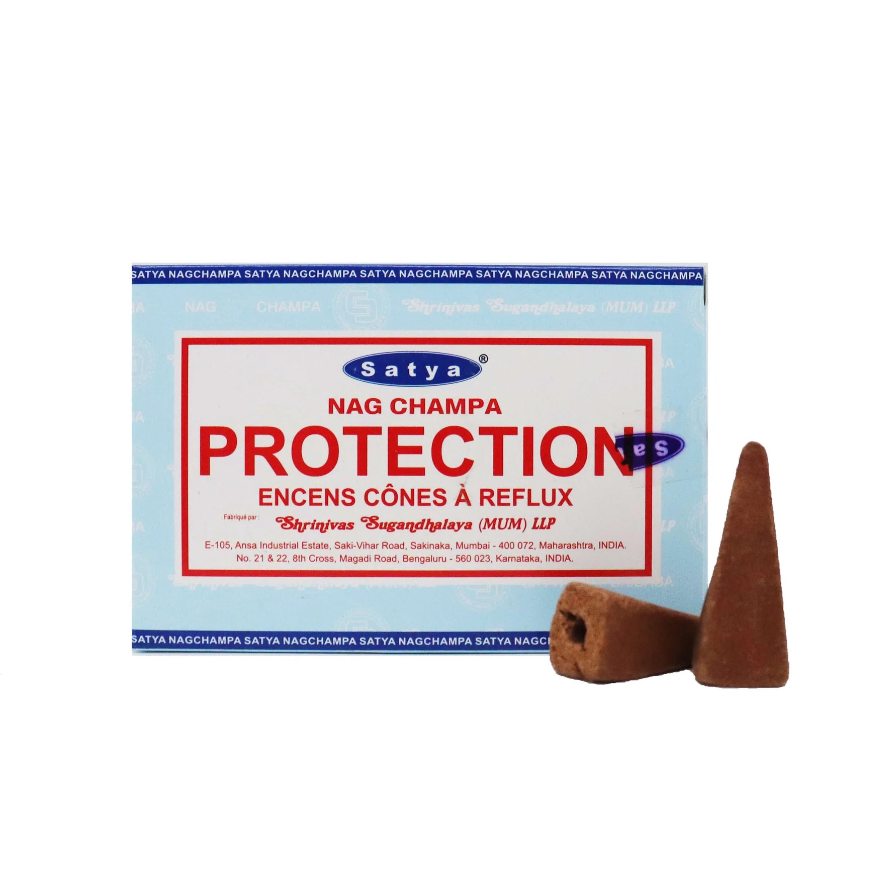 Satya PROTECTION Coni Incenso a Reflusso Backflow per Bruciaincenso a cascata